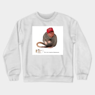 "F**king Moron" Rat in a Hat Crewneck Sweatshirt